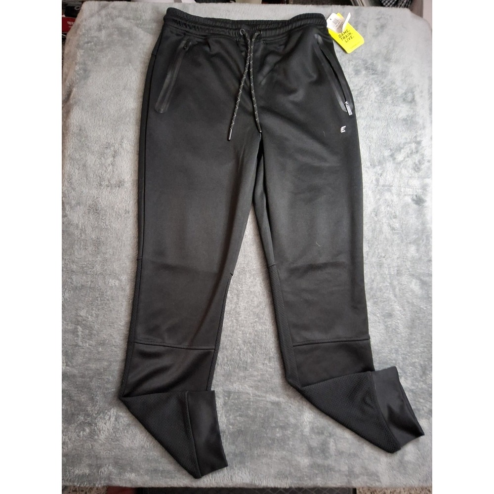 NWT Eastbay Joggers Mens Small Black Spirit Fleece‎ Activewear Pants